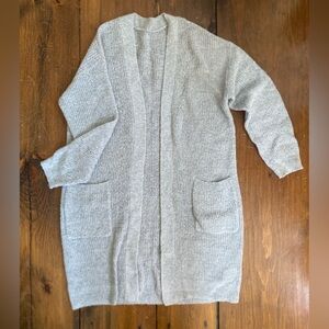 Cozy Gray Women's Sweater Cardigan